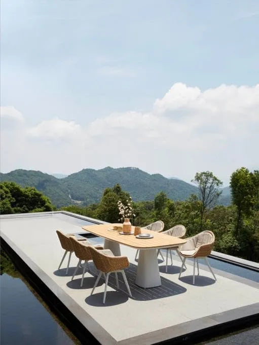 Table Repas de Jardin Haut de Gamme en Aluminium – Milo