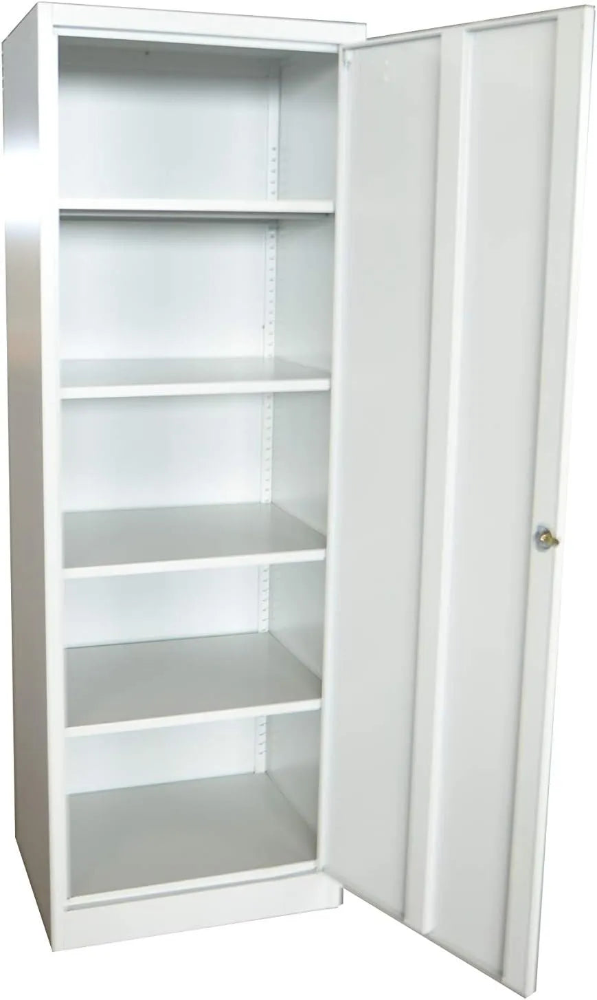 Armoire de Rangement Gris avec Étagères, 180 x 49 x 61,5 cm, par Garden Friend