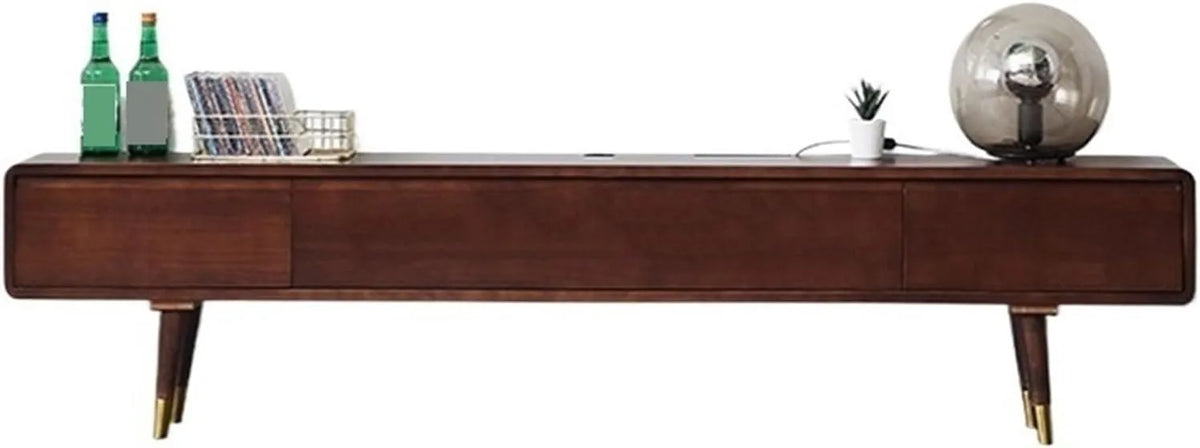 Meuble TV Moderne pour Salon, Console Multimédia jusqu'à 60 Pouces, Style Milieu du Siècle