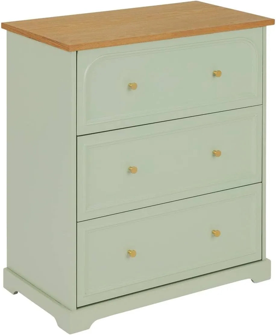 Atmosphera - Commode 3 tiroirs Vert Céladon Mohéa
