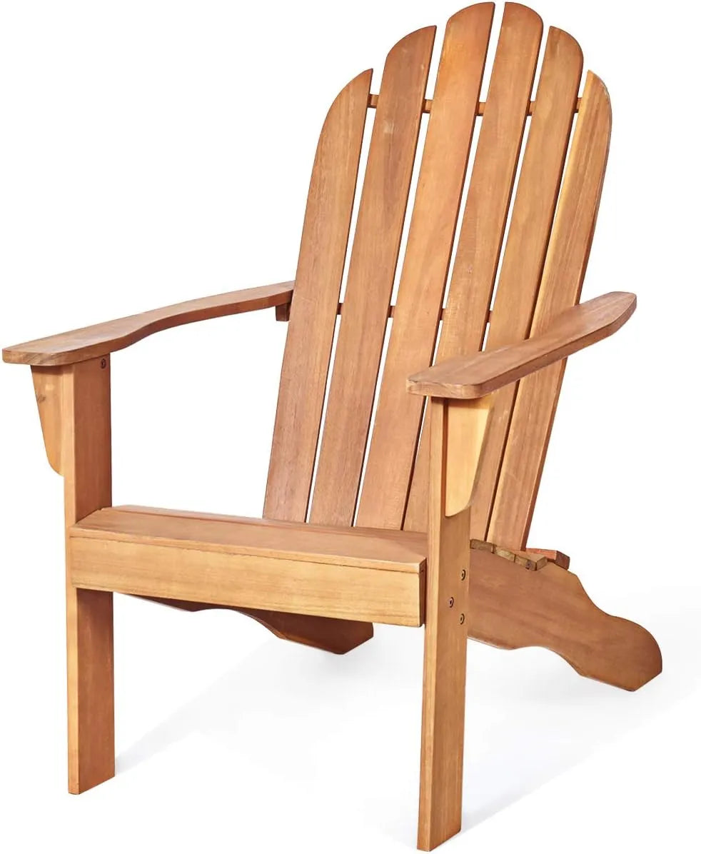 Chaise Adirondack en Bois Résistant pour Jardin et Terrasse - Capacité 170KG