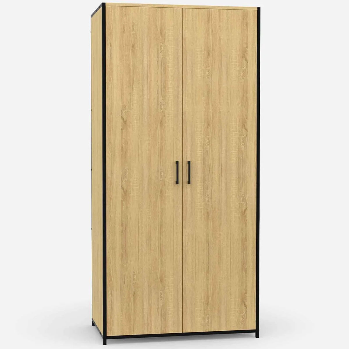 Armoire Industrielle 2 Portes Detroit avec Étagères 80 cm - Rangement Maximisé