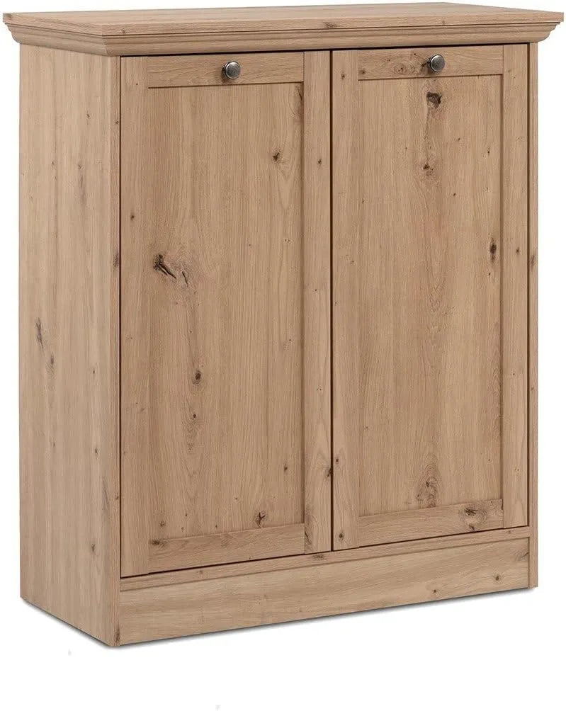 Buffet Calicosy en Chêne Artisan avec Portes et Étagères - 80 cm