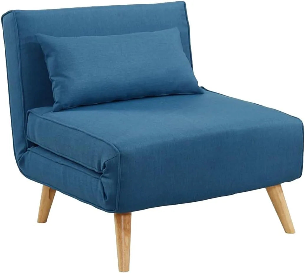 Fauteuil Lit POSIO en Tissu Bleu - Confort et Style