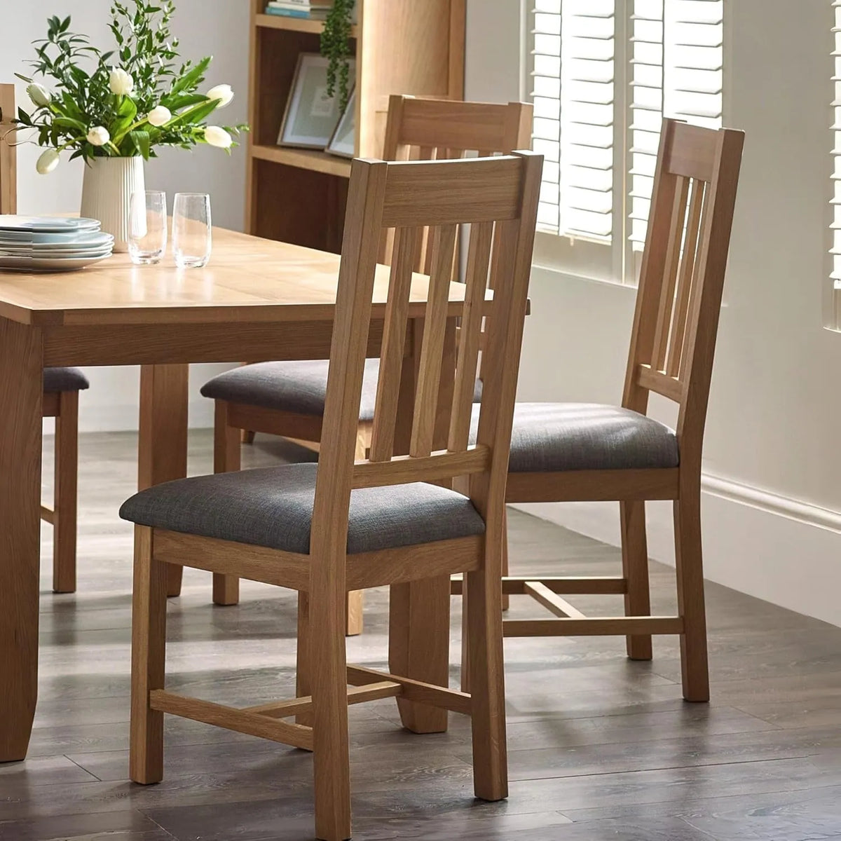 Ensemble de 2 chaises de salle à manger Mallory en marron