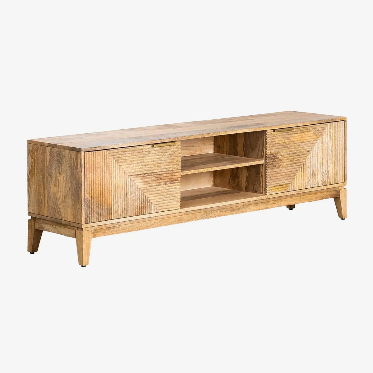 SKLUM Meuble TV en Bois de Manguier Style Baty Naturel