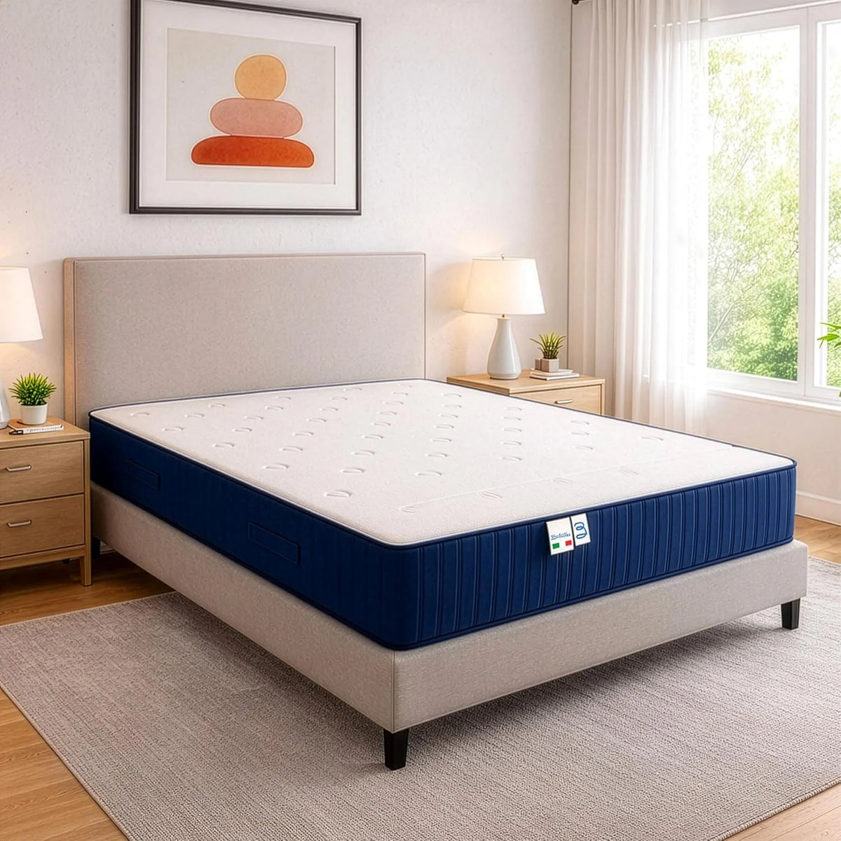 Matelas Ergonomique Baldiflex 160x200 cm - Mémoire de Forme, Hypoallergénique