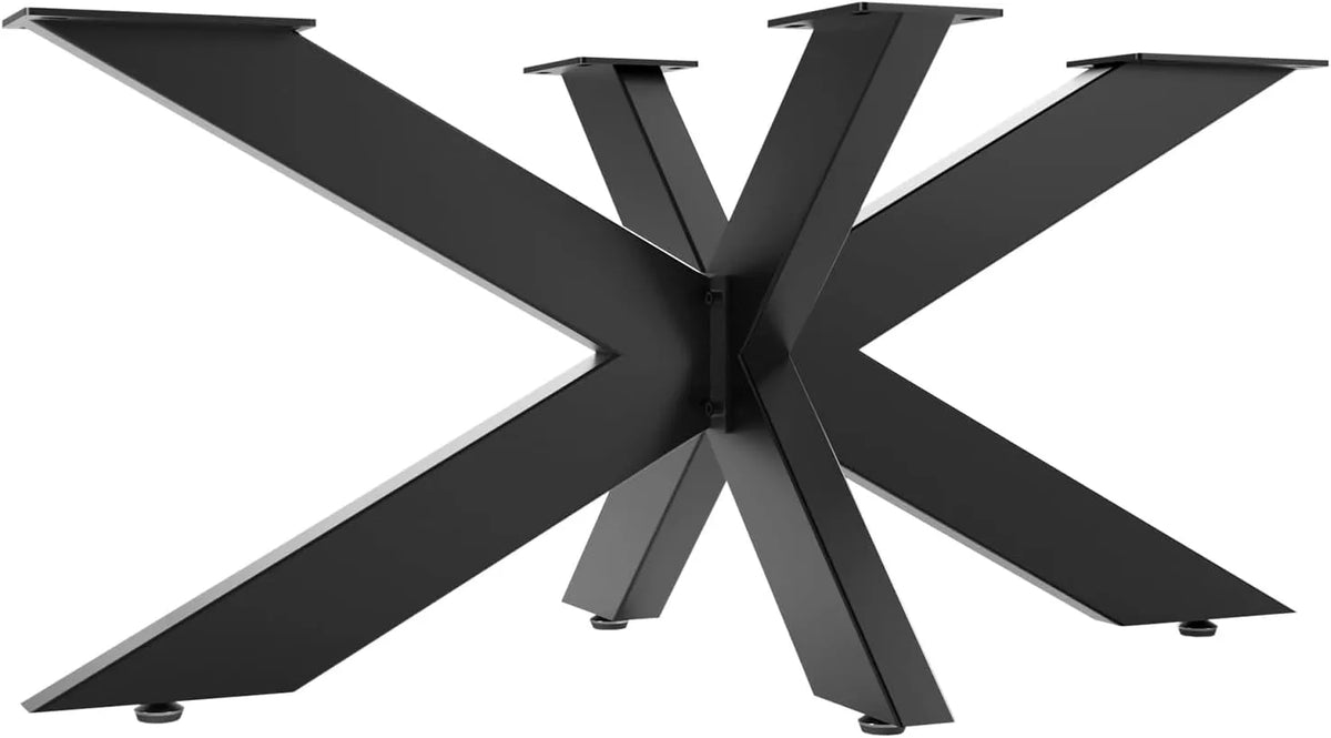 Pieds en Acier Noir pour Tables SPIDER, Montage Facile, Idéal DIY 430x980x580 mm