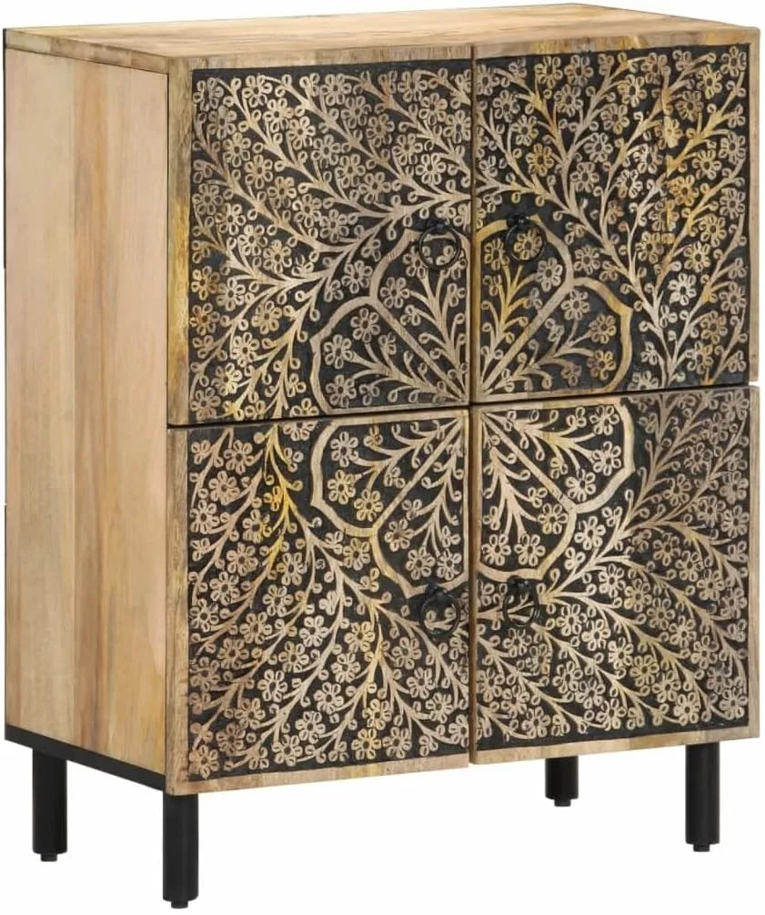 Buffet Rétro en Bois de Manguier pour Salon et Chambre