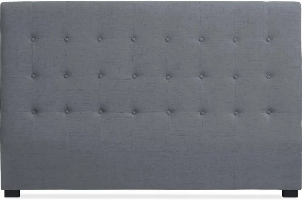 Menzzo Tête de Lit Luxor 180 cm en Tissu Gris Élégant