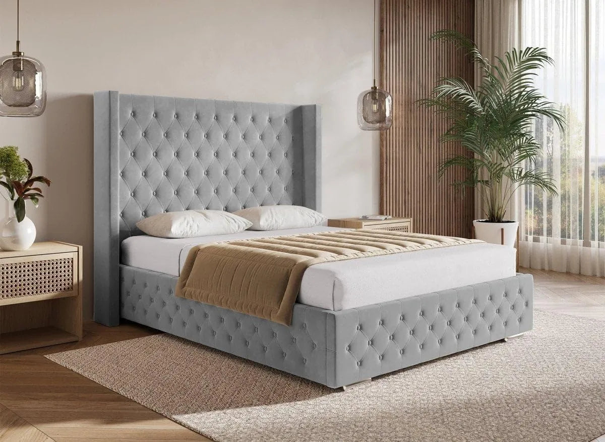 Lit Coffre en Velours Perla 180x200 cm de DecoInParis