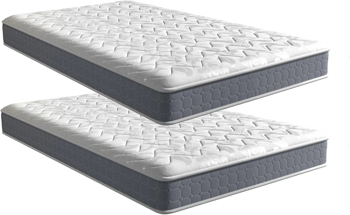 Lot de 2 Matelas 90x190 cm, Mémoire de Forme Ergonomique, Luxe et Confort pour Adultes et Enfants
