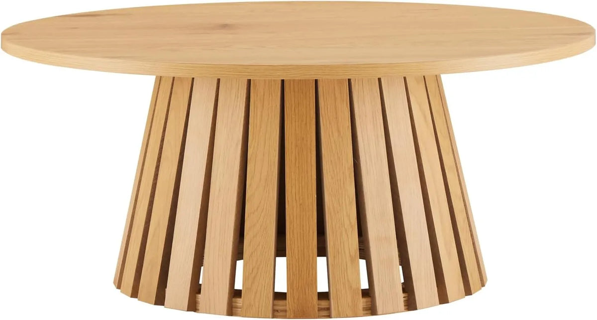 Table Basse Scandinave Ronde 80cm, Design Élégant pour Intérieur