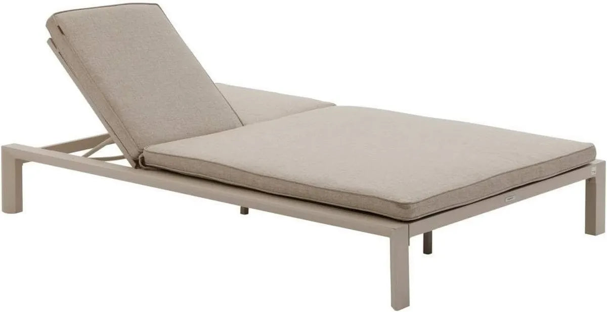 Chaise Longue Double Inclinable pour Jardin - 2 Places - 5 Positions - Résistante à la Rouille - Confort Luxe