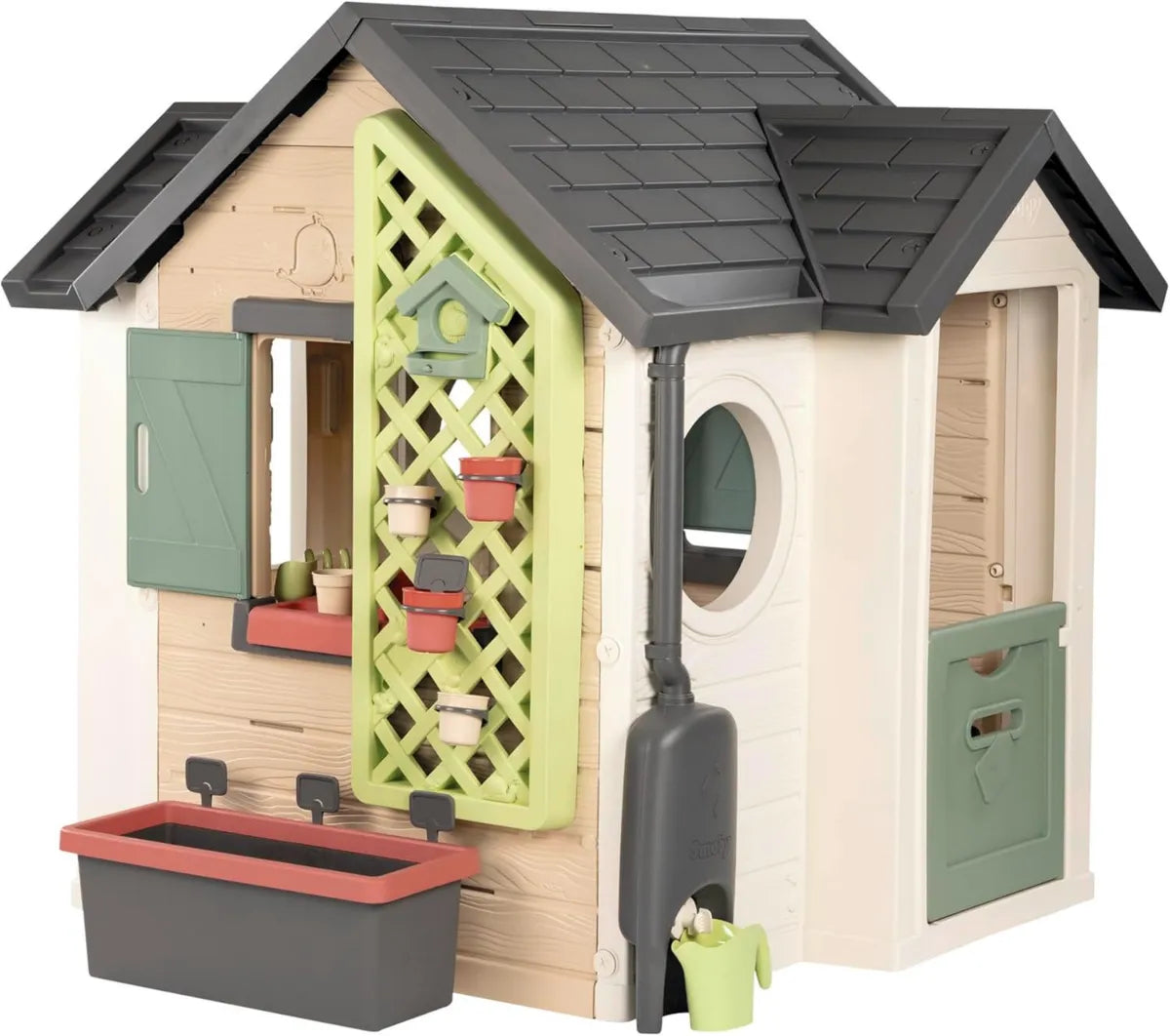Maison de Jardinage Smoby - Cabane Enfant avec Accessoires Naturels - Écologique et Durable - Pour Enfants Dès 2 Ans - Fabriqué en France