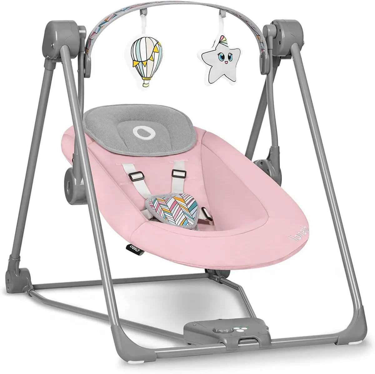 Balancelle Lionelo Otto pour Bébé avec Jouets et Sons Apaisants