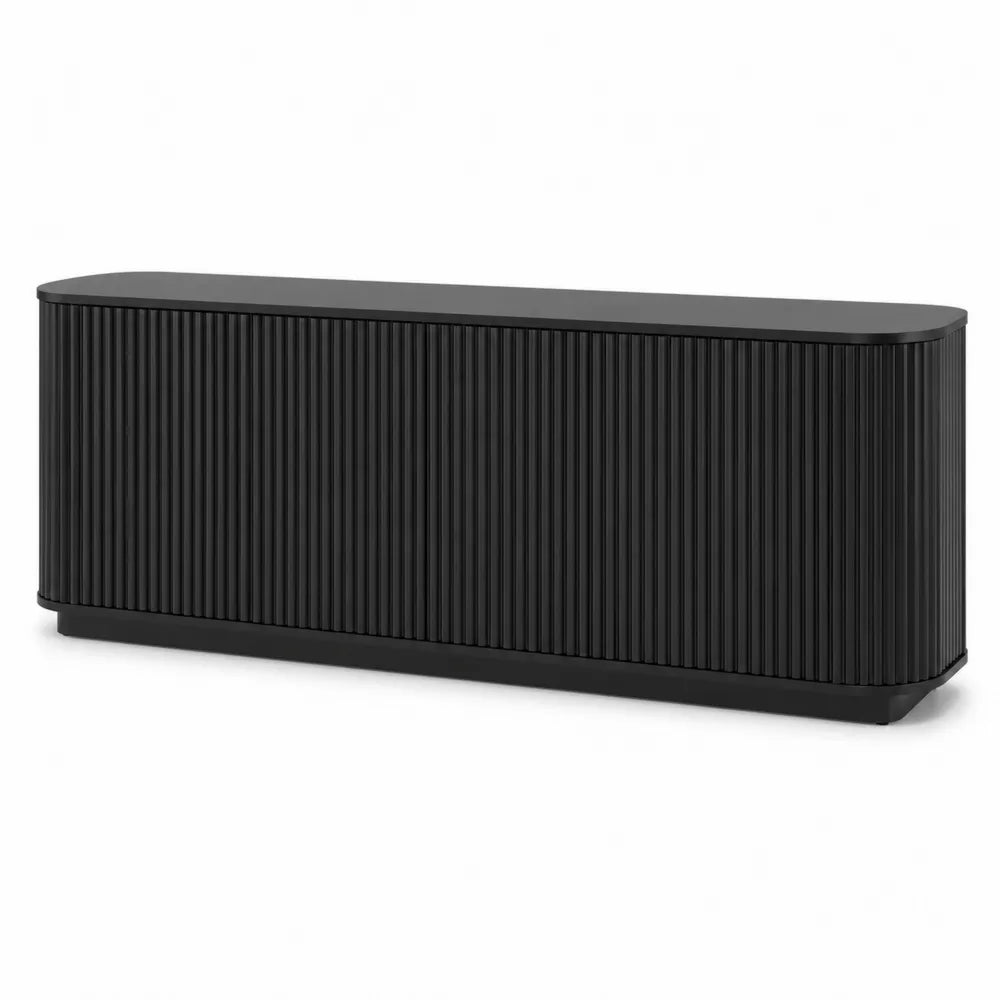 Buffet rectangulaire en MDF Noir