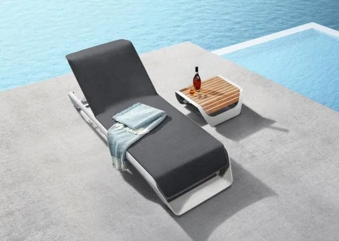 Bain de Soleil en Aluminium Haut de Gamme Luxe — blanc