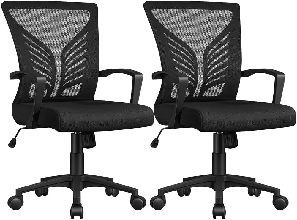 Bureau et table informatique — respirant, réglable, avec roulettes, aération en maille, 2 pièces, 136kg, noir, inclinable