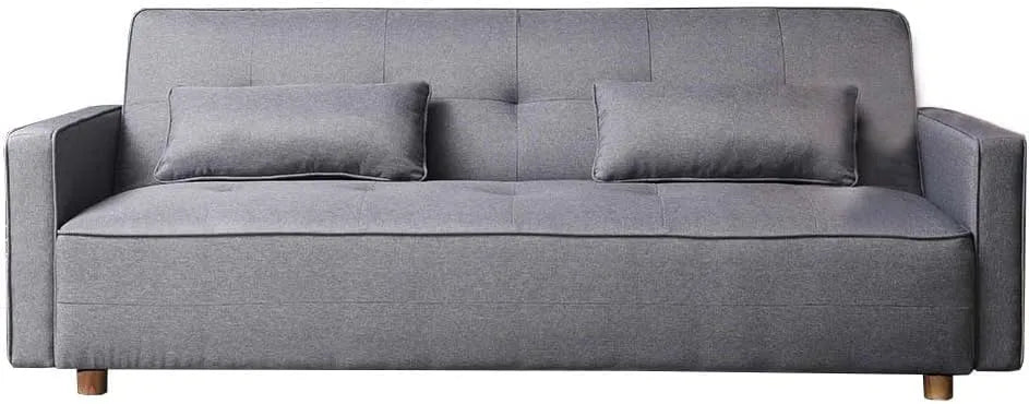 Canapé: revêtement en tissu, convertible, avec accoudoirs, avec dossier, 3 Places, 213 cm, gris