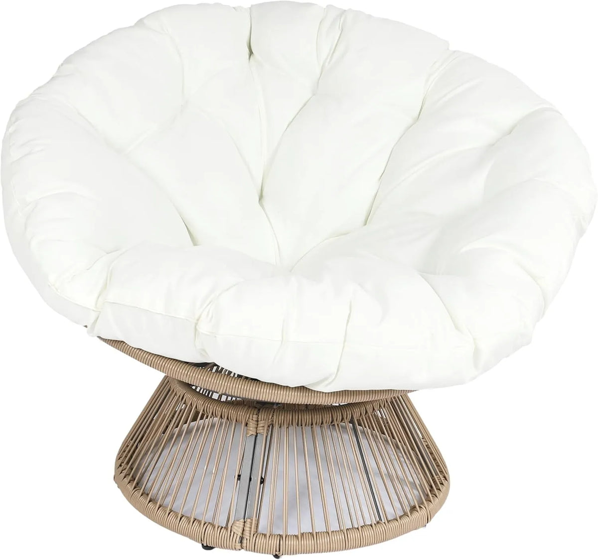 HDO0049 Fauteuil et chaise rembourrée Cancun Filaire — Naturel, 96 × 77 × 86 cm, 33 cm, HOME DECO FACTORY HDO0049