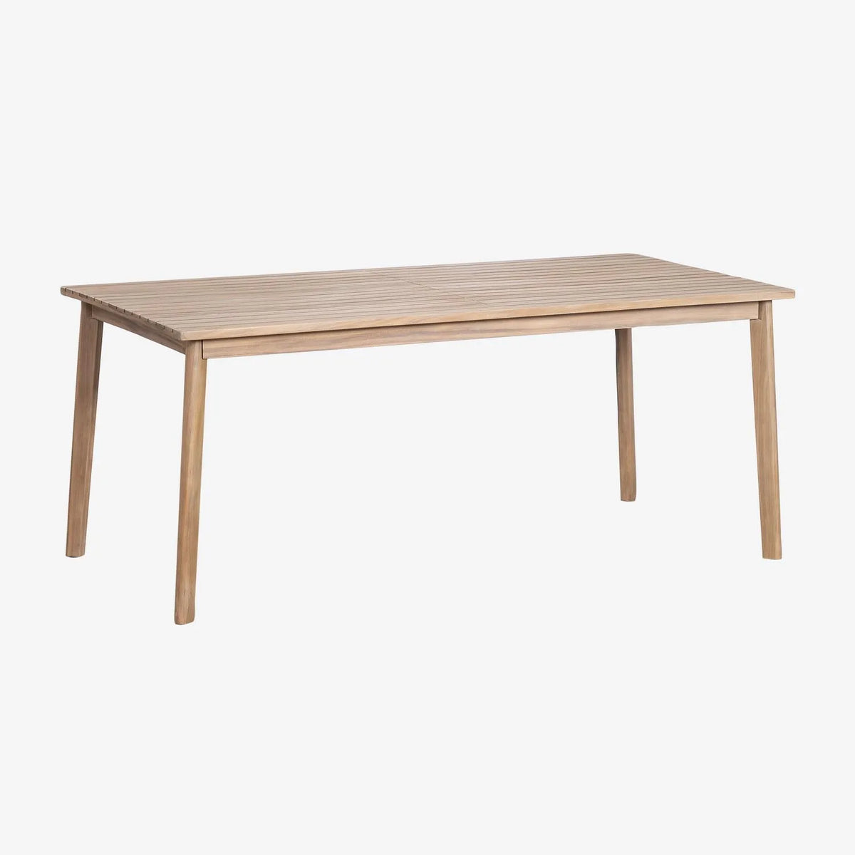 Table à Manger Rectangulaire en Bois d'Acacia 220x100 cm - Style Contemporain