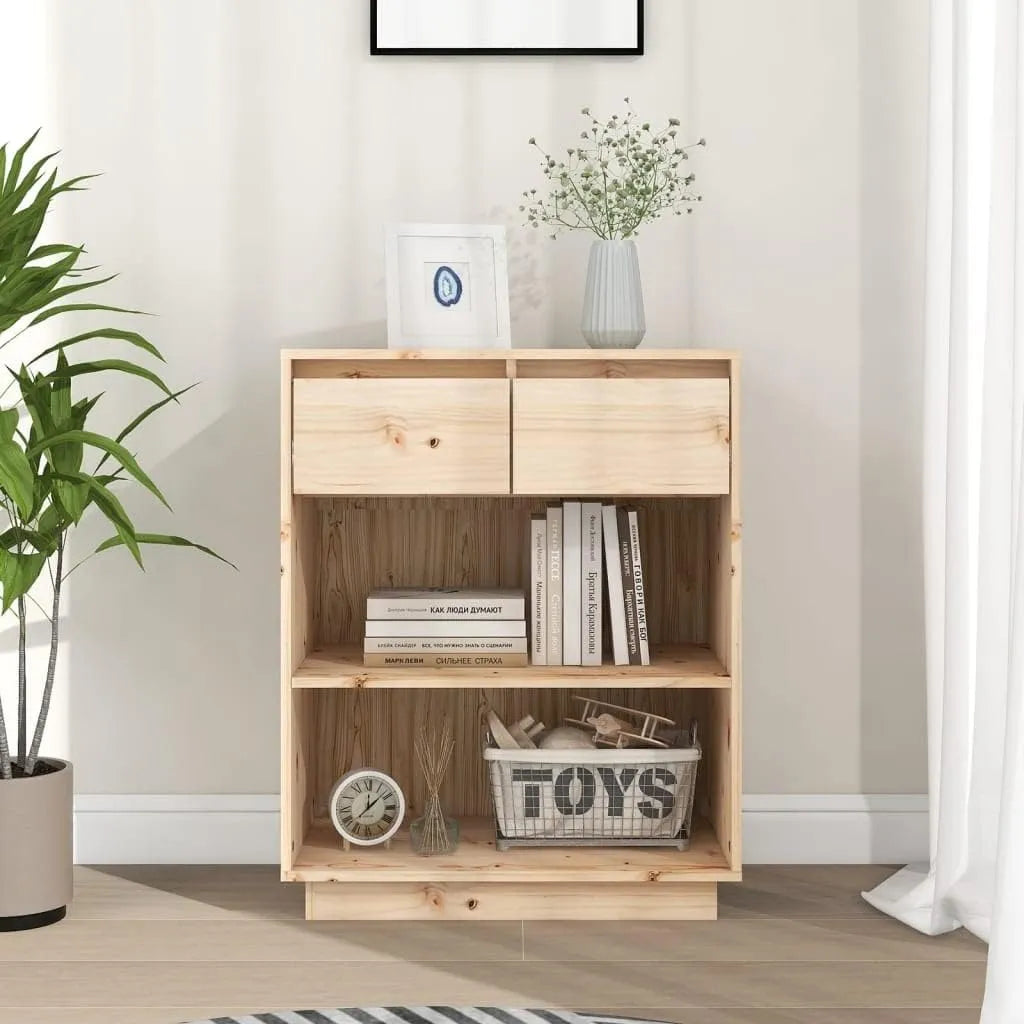Table Console Extérieure en Pin Massif - 60 x 34 x 75 cm