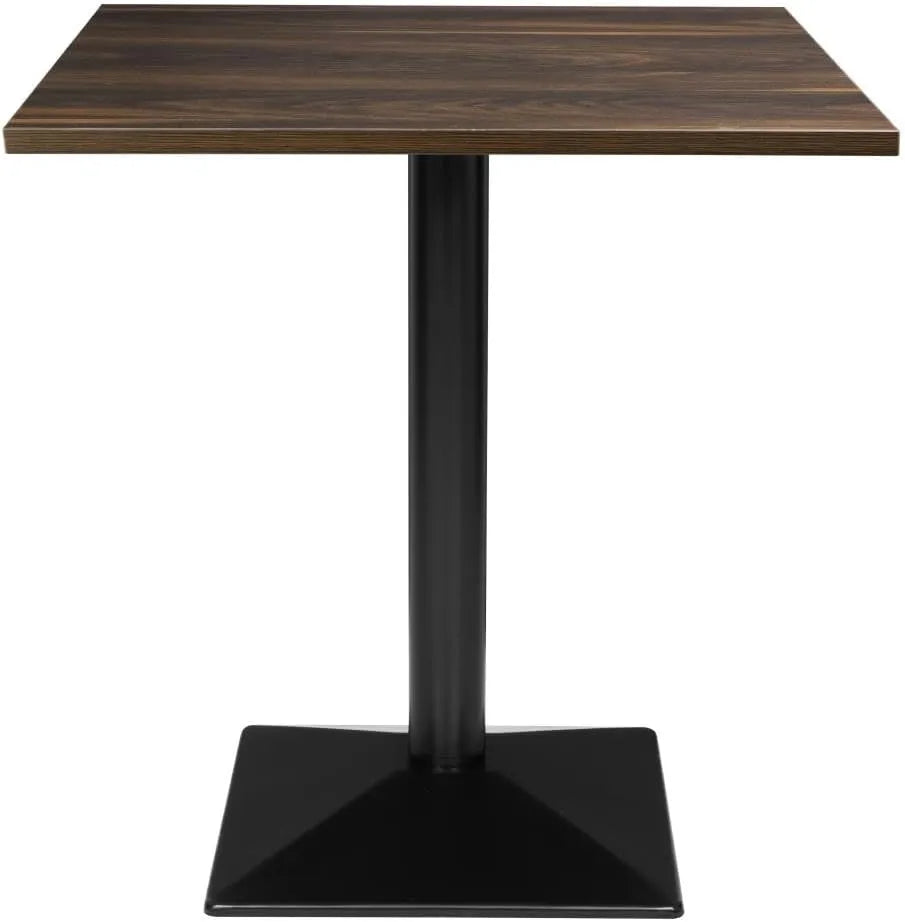 Table Carrée Bolero Imitation Bois Foncé 700 mm