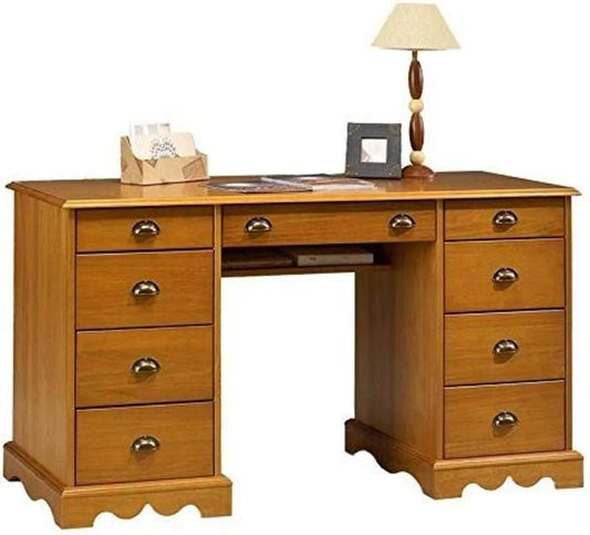 Bureau en Bois de Pins Windsor, 58,3x137,5x74,7 cm