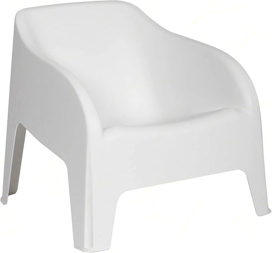 Fauteuil Empilable Tokyo en Polypropylène pour Jardin et Terrasse, Blanc
