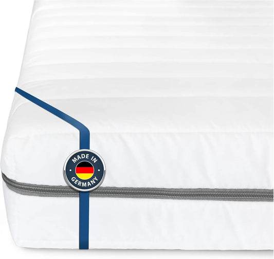 Matelas Ergonomique 90x200 cm en Mousse Froide H3 avec 7 Zones, Certifié Öko-Tex, Fabriqué en Allemagne