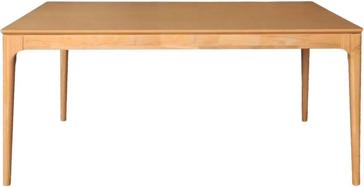 sweeek - Table à Manger Rectangulaire en Bois de Hêtre et Frêne 6 Places Elena