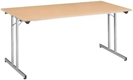 Table Polyvalente Pliante 160 x 80 cm en Hêtre et Aluminium