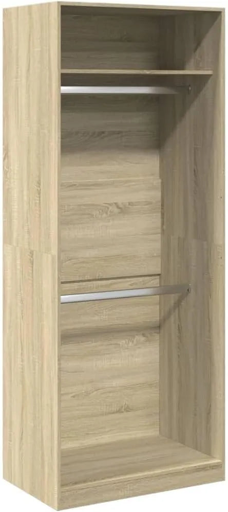 Armoire de Rangement Bois d'Ingénierie Chêne Sonoma 80x50x200 cm