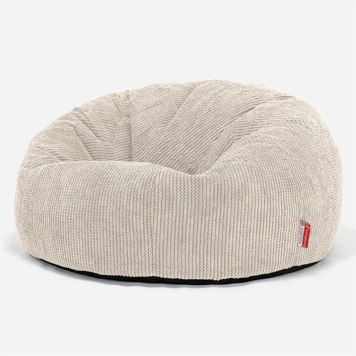 Pouf Géant Lounge Pug Classique - Pompon Ivoire