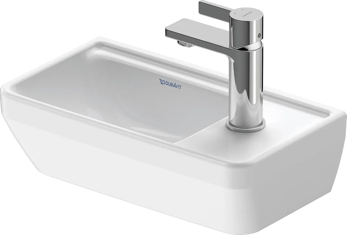 Lavabo Duravit D-Neo 400x220 mm avec trou pour robinet, sans trop-plein, blanc