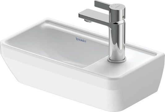 Lavabo Duravit D-Neo 400x220 mm avec trou pour robinet, sans trop-plein, blanc