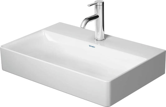 Lavabo Duravit DuraSquare Compact 60x40 cm Blanc avec Wondergliss
