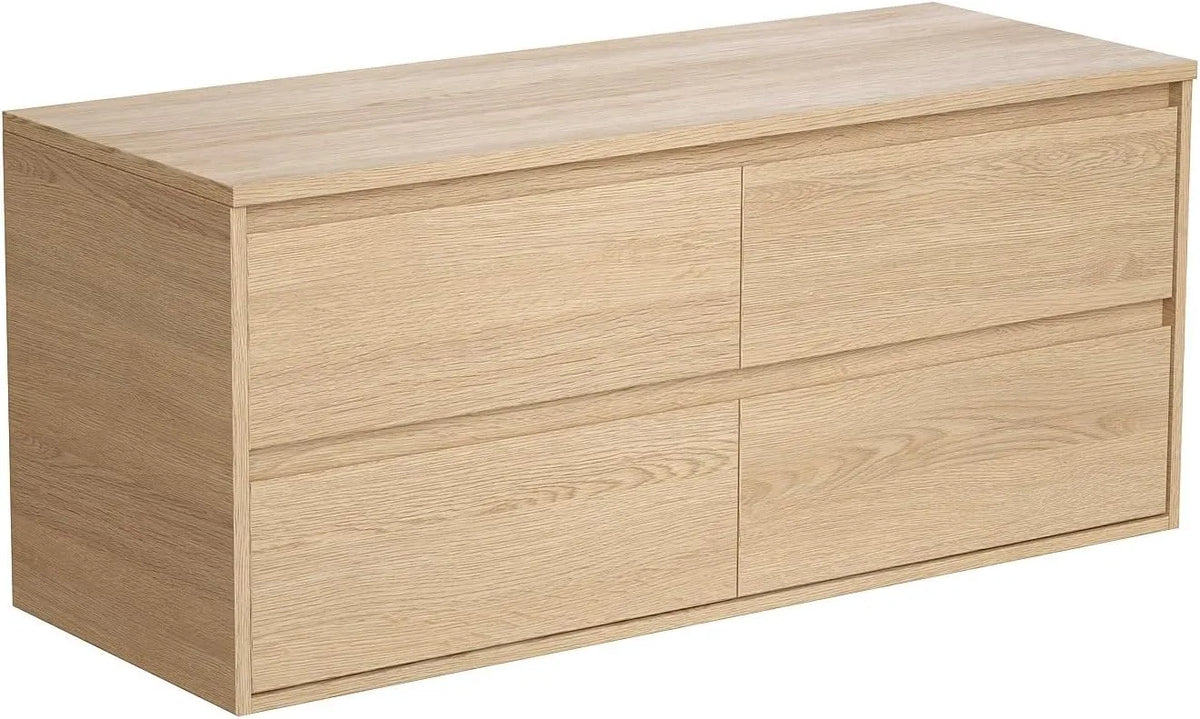 Meuble Suspendu avec Vasque Intégrée en Chêne - 120 cm - MILIPAM