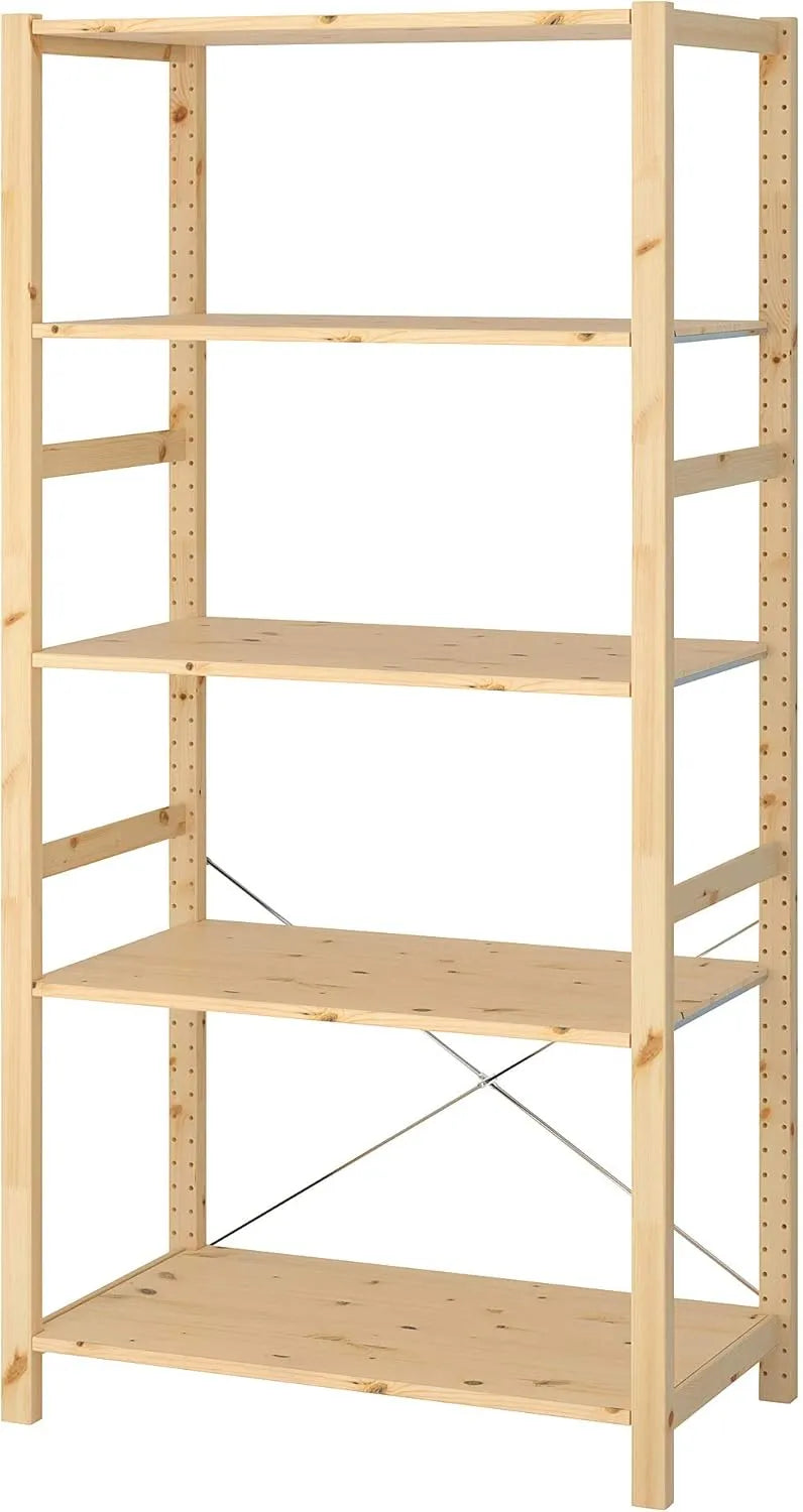 IKEA Ivar Étagère en Pin Naturel 89x50x179 cm pour Rangement