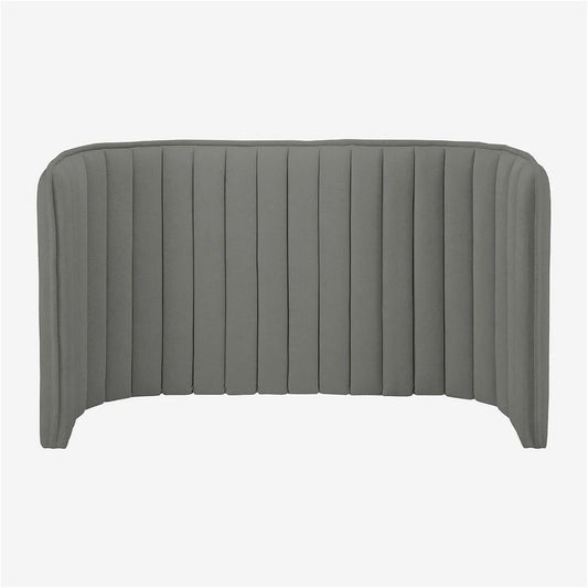 Tête de Lit en Tissu Gris Galet 244x102 cm - Style Élégant