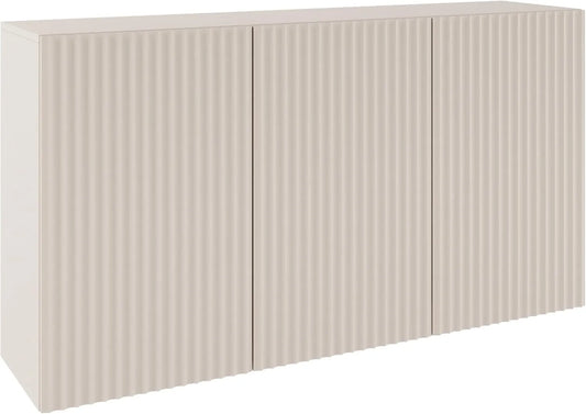 Commode Moderne Beige 150 cm avec Système Push-to-Open