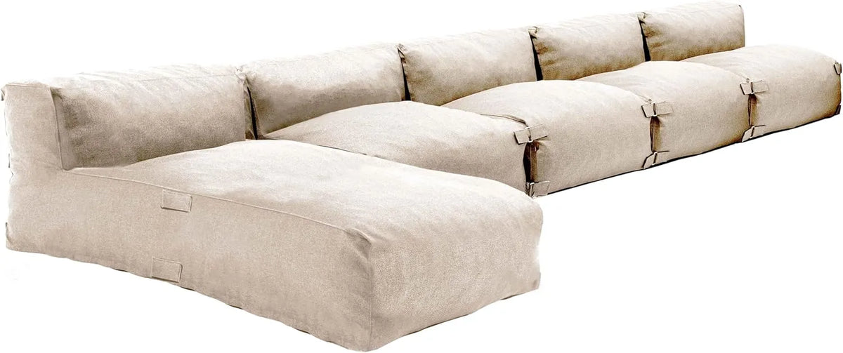 Ensemble de Jardin Modulable 5 Places Beige - Mixi par Oviala