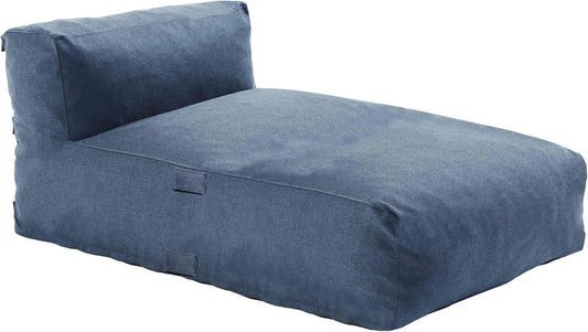 Canapé Méridienne Bleu Pacifique pour Salon de Jardin - Oviala Modulable