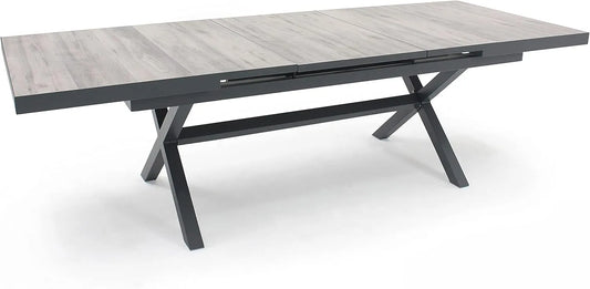 Table Extensible en Céramique et Aluminium pour 10 Personnes - Modèle Tivoli