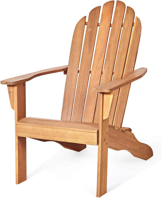 Chaise Adirondack en Bois Résistant pour Jardin et Terrasse - Capacité 170KG