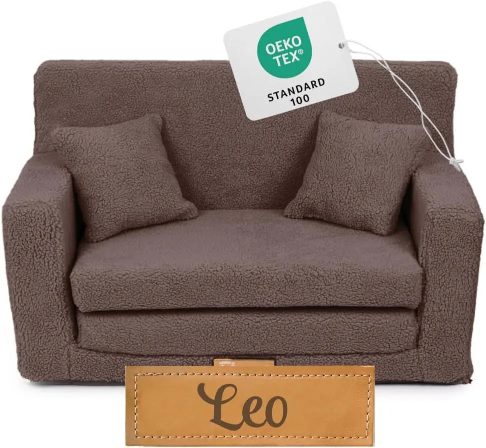 Canapé Enfant Convertible Personnalisé 3-en-1 avec Prénom - Lit d'Ombre en Mousse