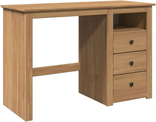 Bureau en bois de pin massif 112x45x75 cm Panama