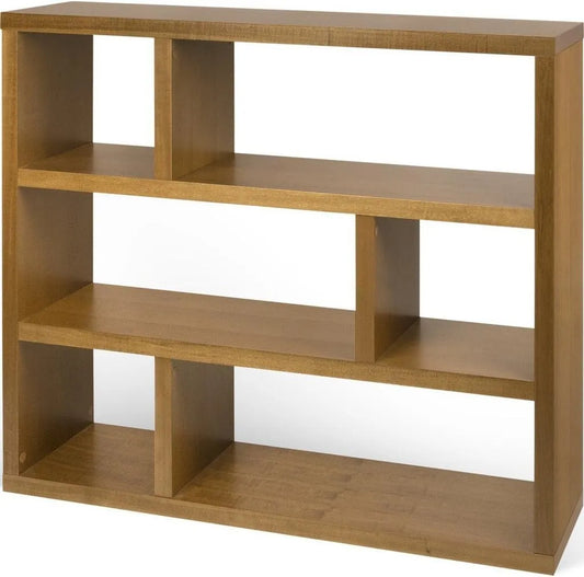 Bibliothèque Basse Symbiosis Dublin, Bois Élégant, 120x29x105 cm