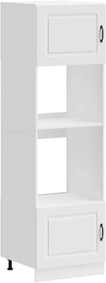 Armoires de Four Kalmar en Bois Ingénierie - Lot de 2 - Blanc
